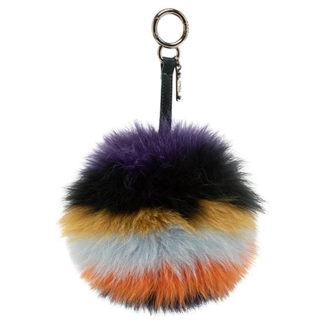 fendi pom pom keyring|Fendi australia.